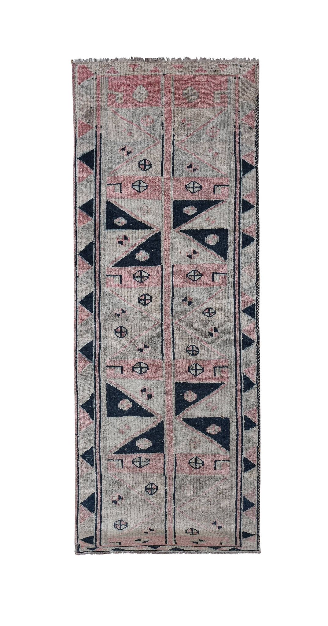 Vintage Turkish Oushak Rug Handwoven 119x330 cm