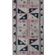 Vintage Turkish Oushak Rug Handwoven 119x330 cm