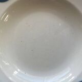 Mismatched blue soup plates