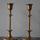 Pair of vintage Scandinavian brass candle holders