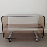 Smoked plexiglass coffee table