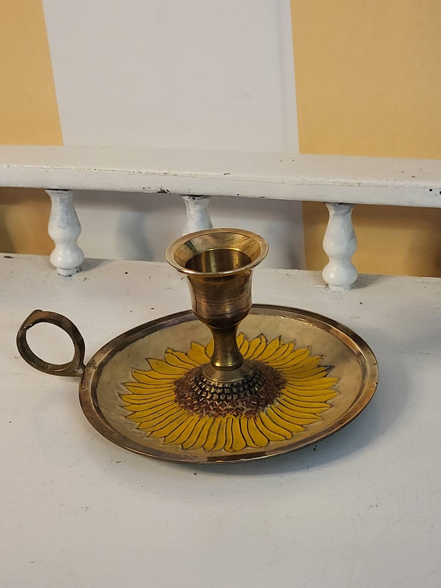 Sunflower candle holders