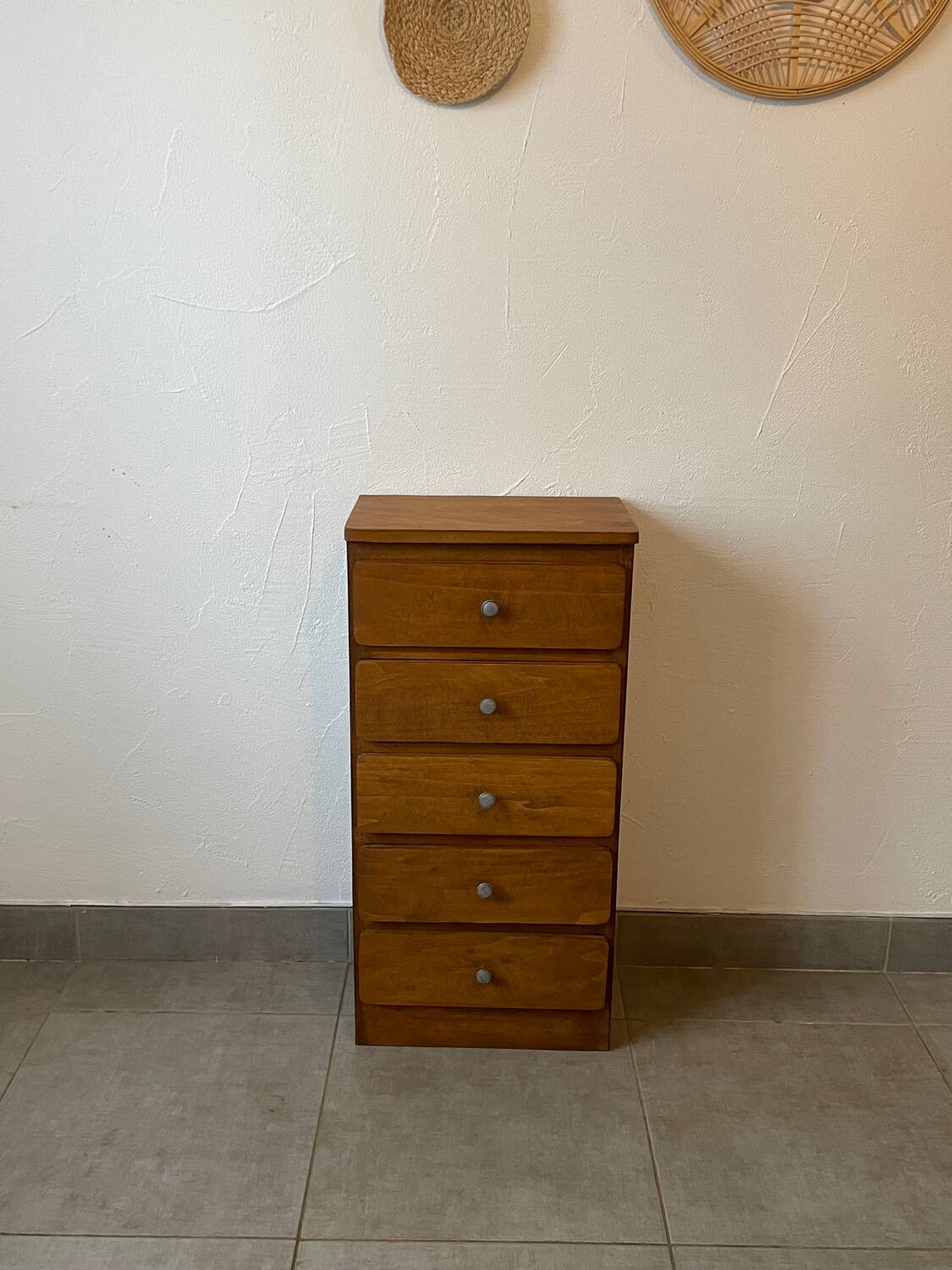 Oak chest of drawers, 1960s