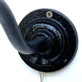 Wall lamp COL de Cygne authentic steel cast old lamp 1920 1930