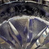 Vase Baccarat en Cristal Taillé Bleu Cobalt H 26 cm