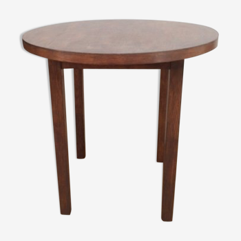 Table ronde en bois vintage
