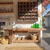 Old solid carpenter's workbench