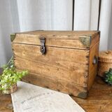 Raw wood tool box