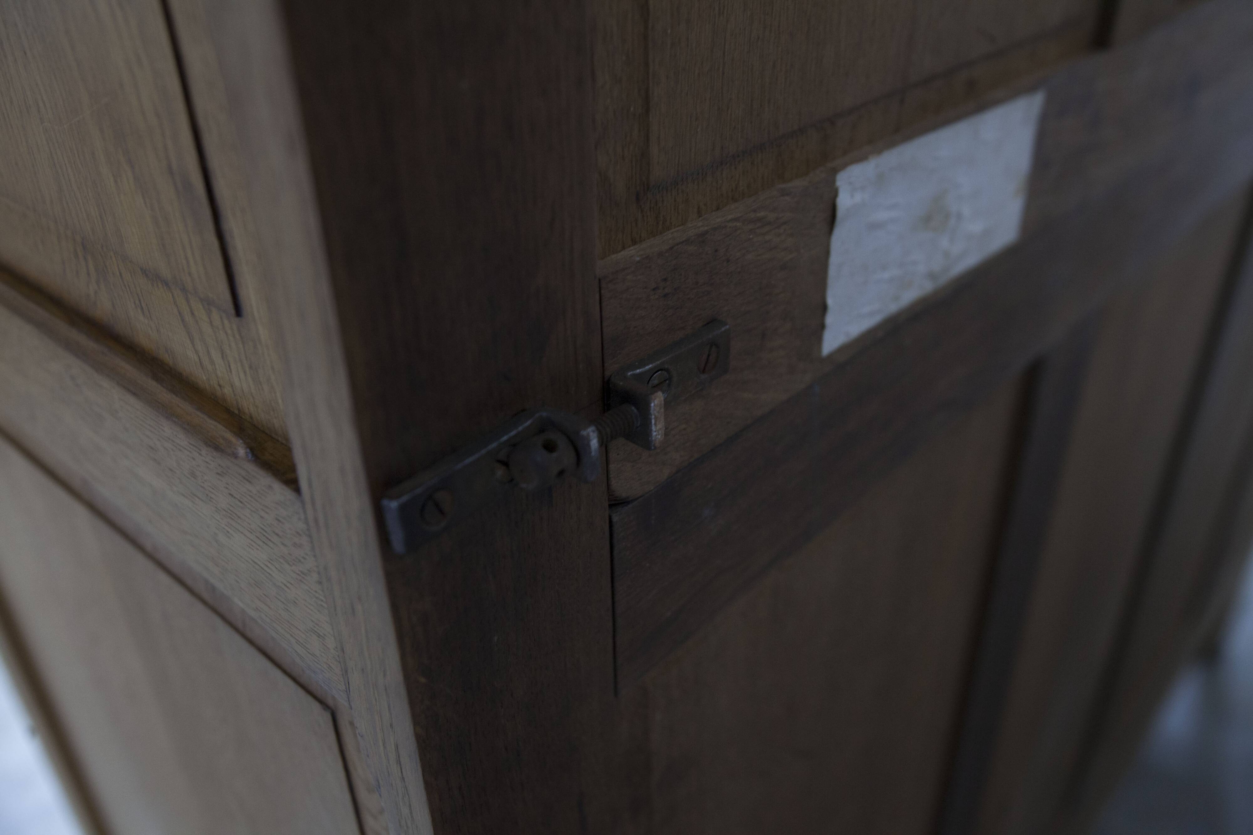 Art Deco carved oak wardrobe - Flemish workshop circa 1930