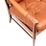 Vintage leather armchair from Ulferts Sweden made in the 1970s