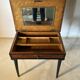 Coiffeuse ancienne style Napoléon III – Bois noirci et loupe de noyer