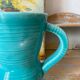 Turquoise Pichet Digoin, 1950s