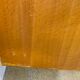 Wood and rattan chest of drawers and wardrobe