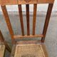 4 Art Deco chairs in solid oak with caning from the 1920s.