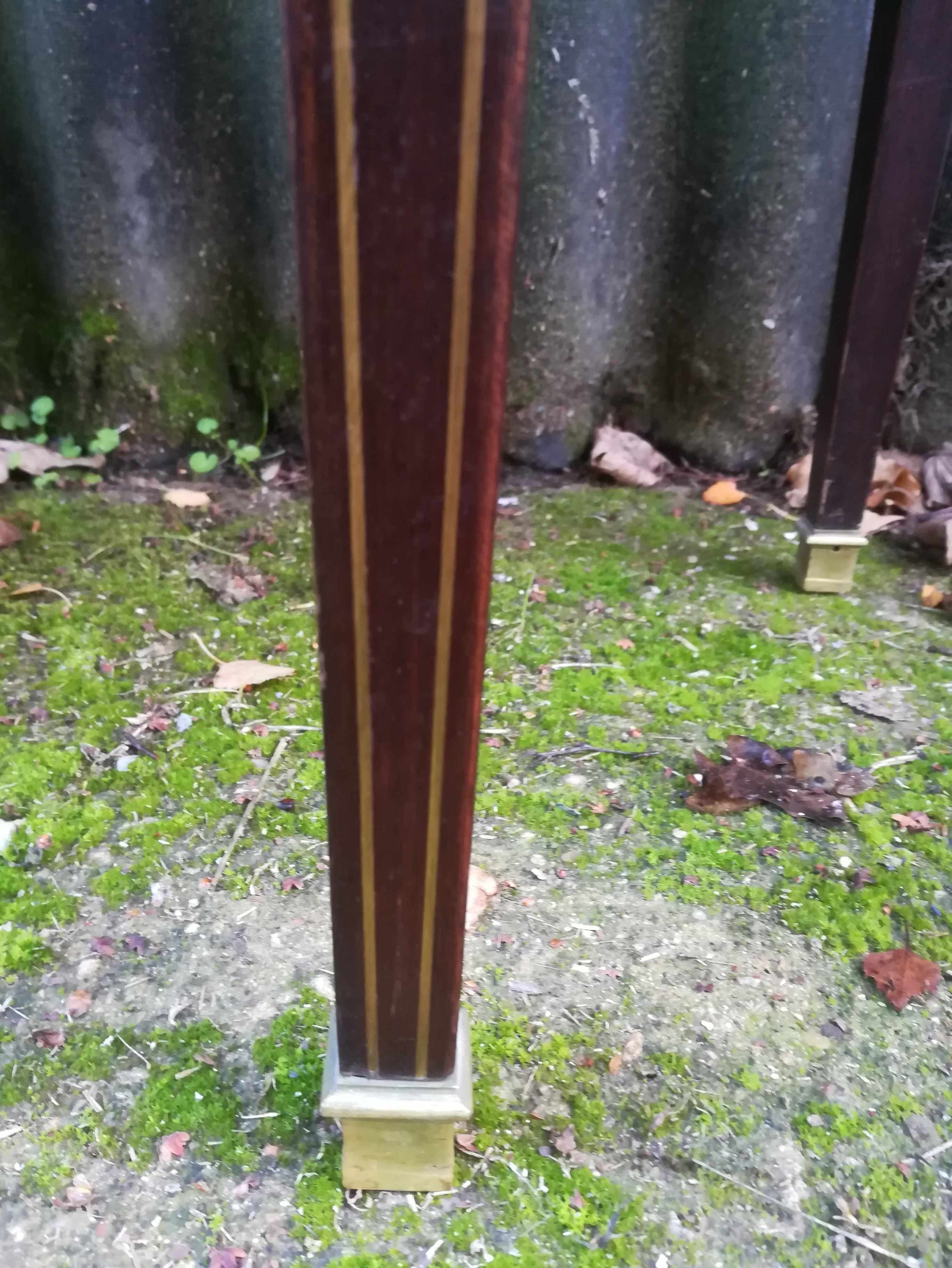 Louis XVI-style mahogany and marble console