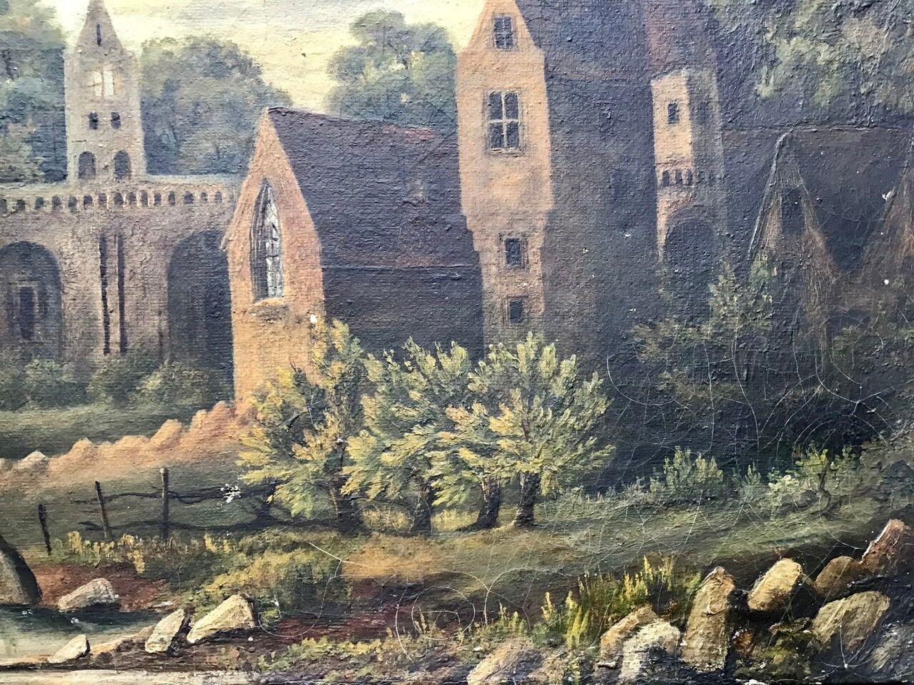 Landscape, oil on canvas, 19th Century