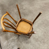 Pair of chairs bistrot Thonet Austria 1900 canning stamped