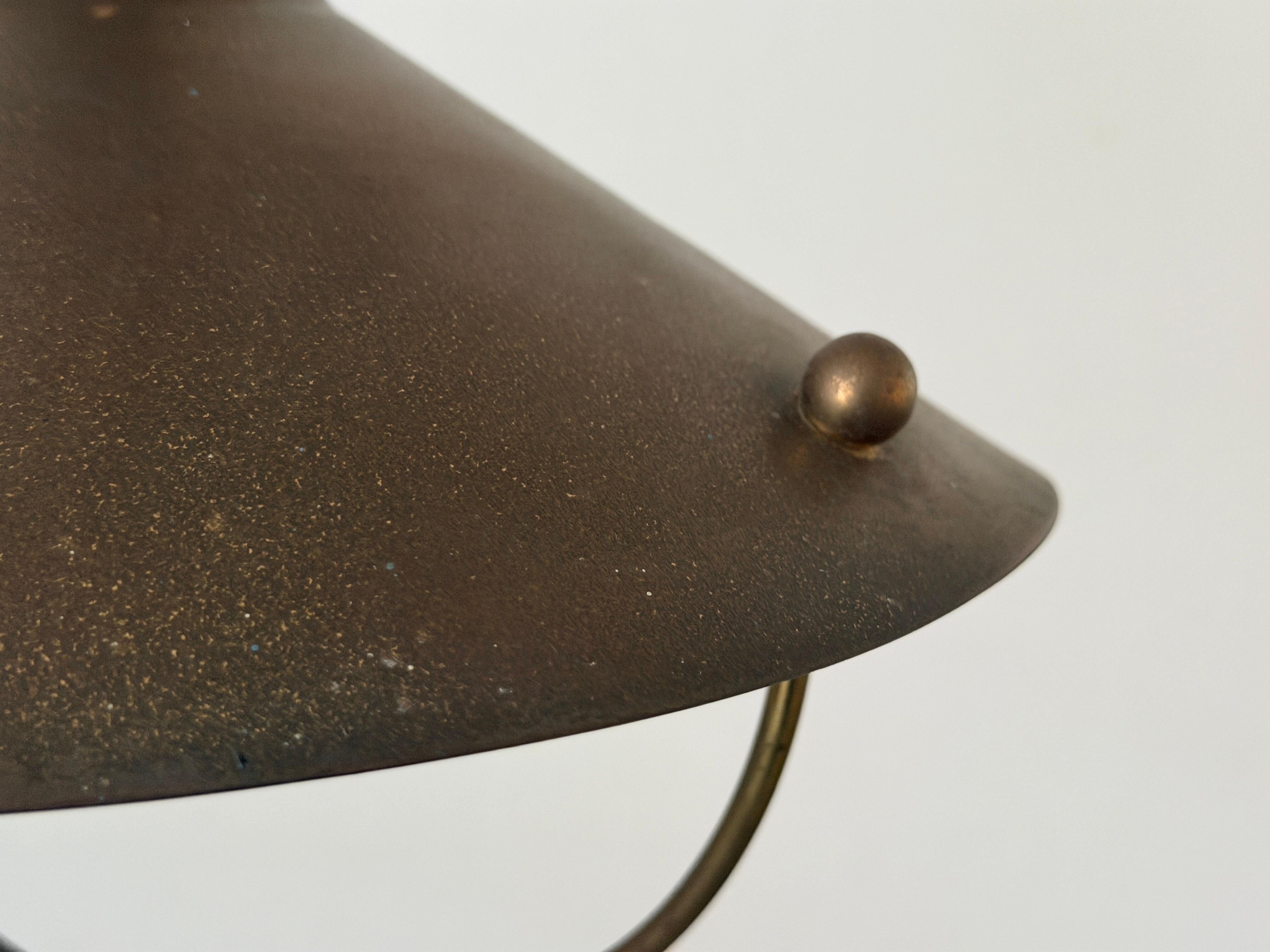 Modern brass ceiling light from the mid-century, 1950s, Italy.