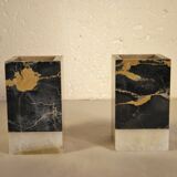 Marble bookends 12 x 7 cm