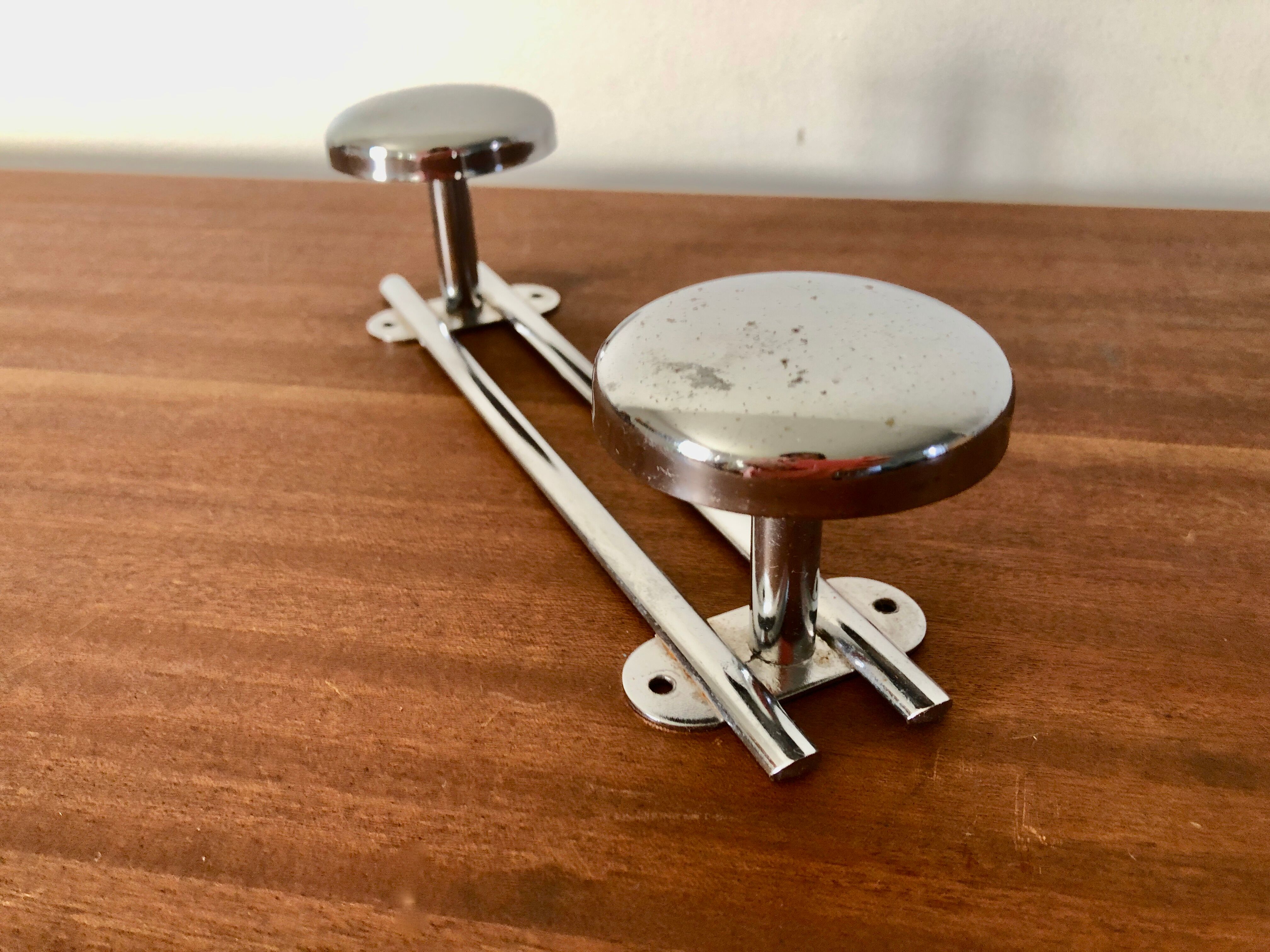 Retro chrome coat rack 1970