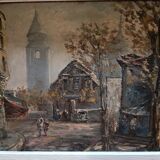 painting, Vieux Montmartre, Raymond Besse