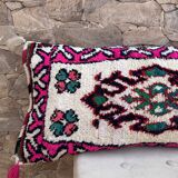 Vintage Berber wool cushion cover: Moroccan rug cushion 76x40cm