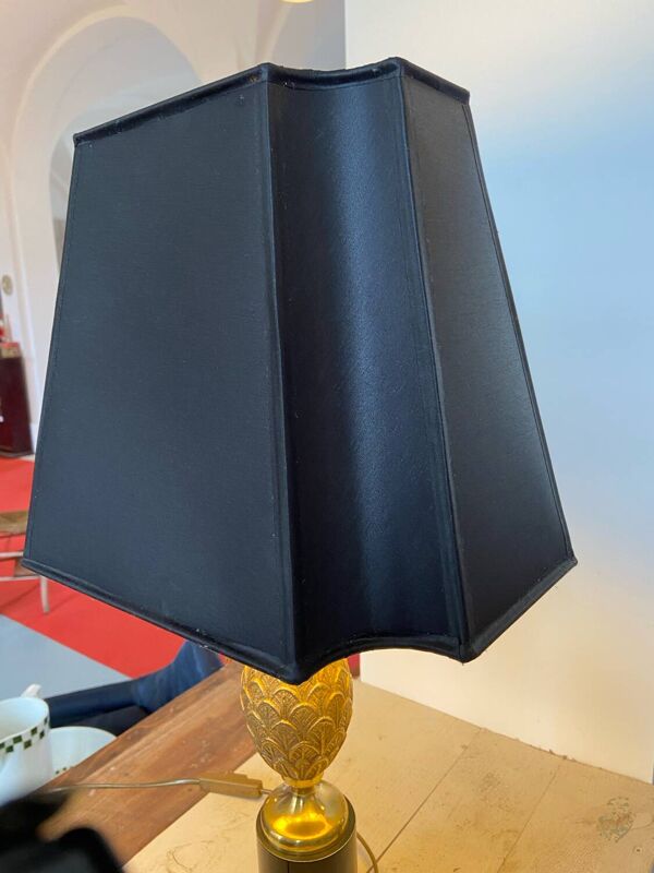 Lampe ananas « Hollywood Regency »