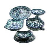 Ensemble de plats de service, Fajalouza, vers 1960