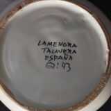 Vintage Talavera ceramic pitcher vase jug 20th century