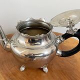 Silver-Plated J.N. Daalderop & Zn. Kettle, Burner and Stand, Chafing Dish, Teapot Warmer, Antique