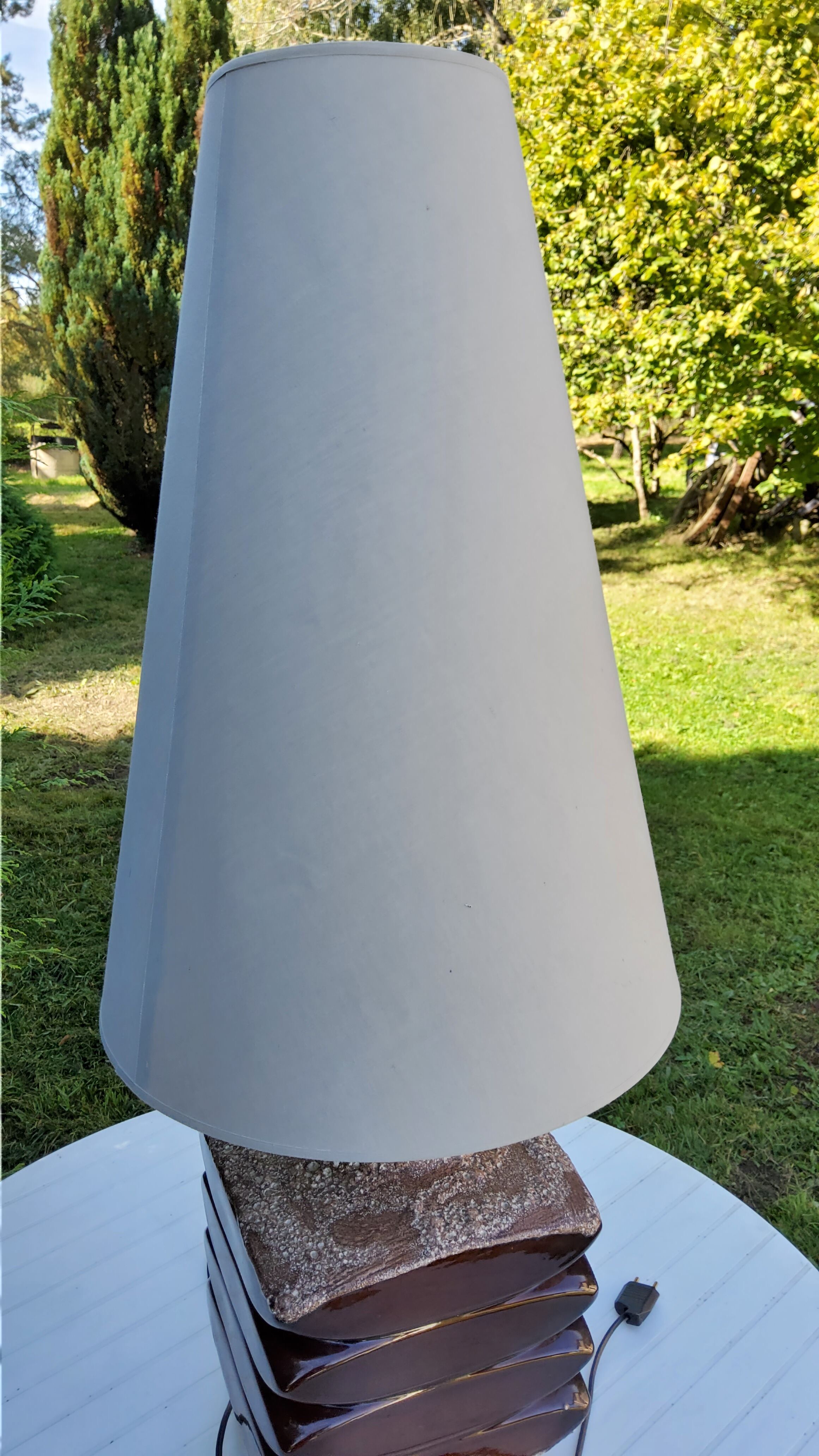 Lamp from the 70s ceramic from vallauris