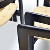 Suite de 6 chaises "Pamplona" de Augusto Savini édition Pozzi 1965