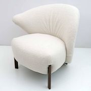 Post-Modern Italian Design Bouclè Armchair, 1980s