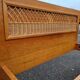 Single bed in rattan and wicker