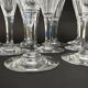 Baccarat, set of 9 champagne flutes model Duchesse de Dino