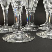 Baccarat, set of 9 champagne flutes model Duchesse de Dino