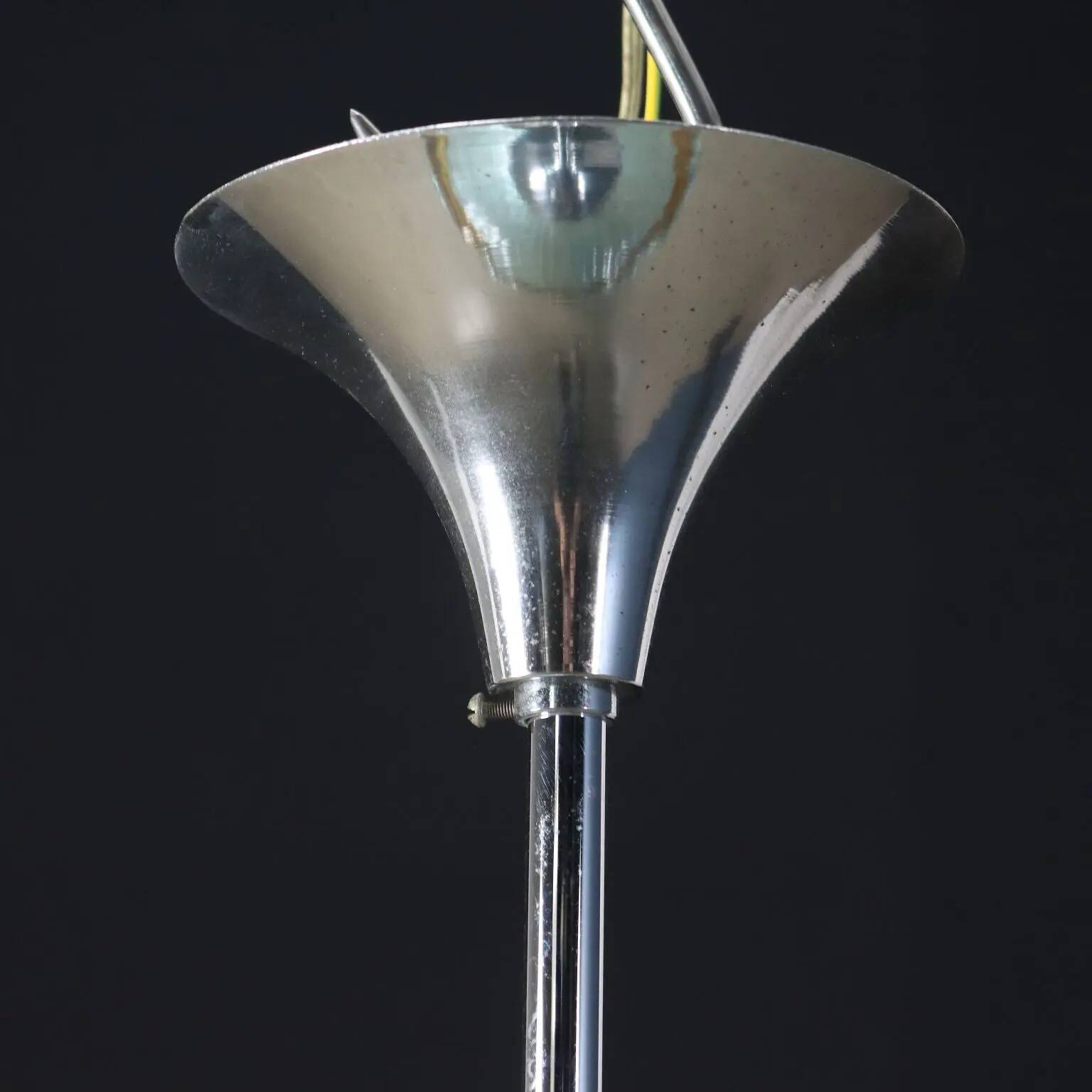 Glass ceiling light, Italy, 1970s