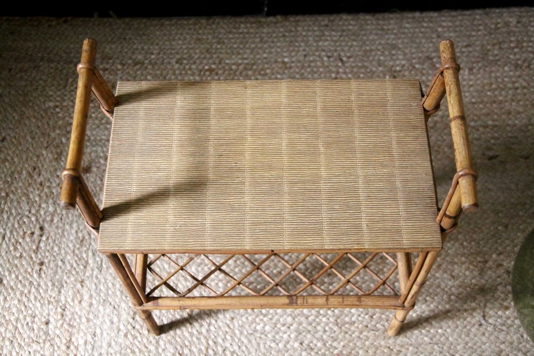 Rattan bedside