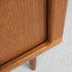 Midcentury danish cabinet with tambour doors by Dyrlund 1960s