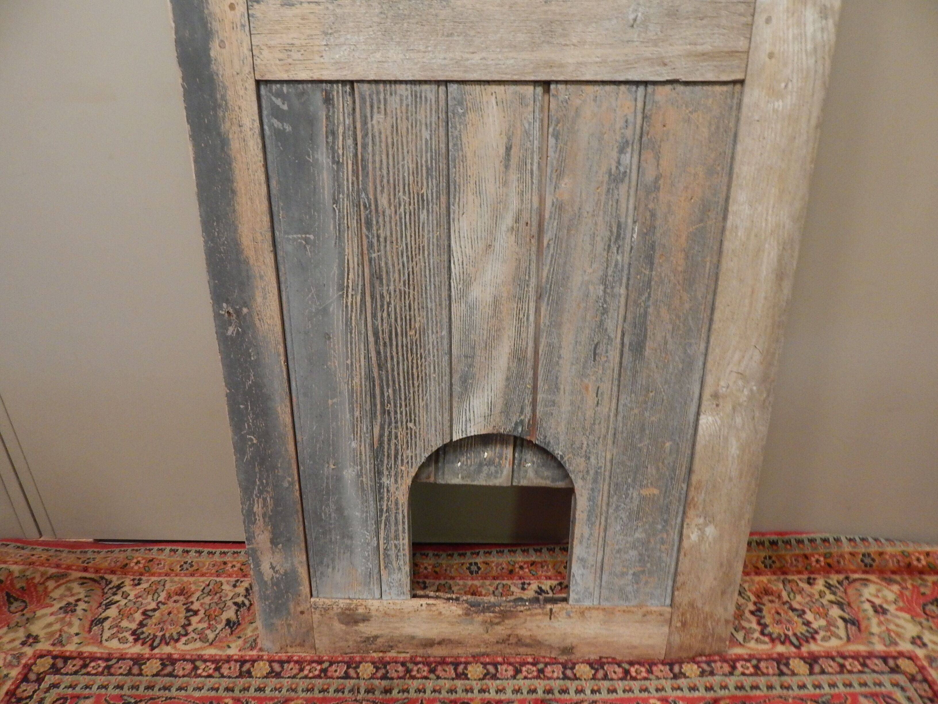 Old chicken coop door