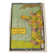 Jeu de patience puzzle France par département Saussine ancien