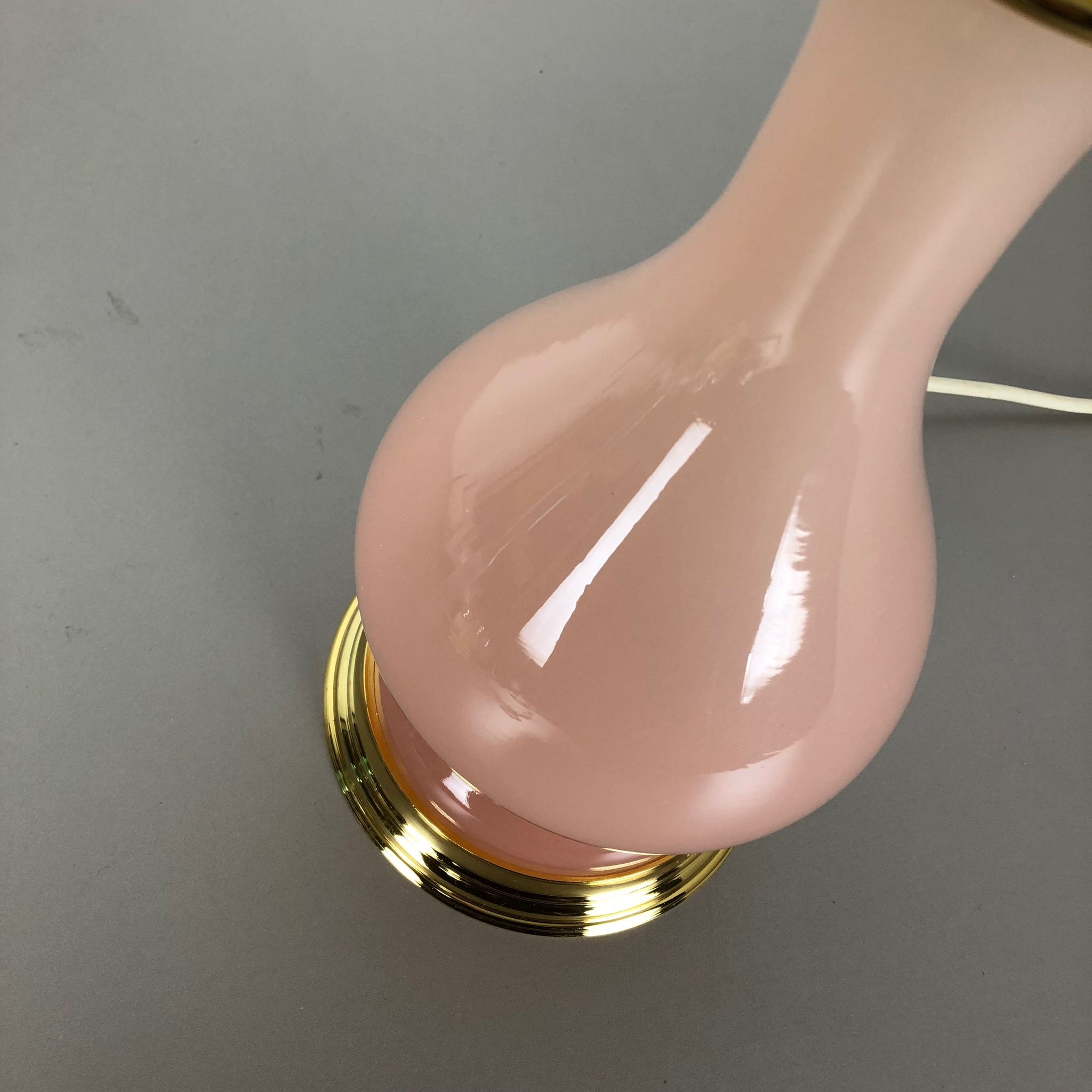 Murano glass "rose" table desk light Cenedese Vetri 1960s