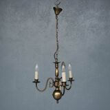 Lustre hollandais en bronze 3 branches