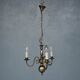 Lustre hollandais en bronze 3 branches