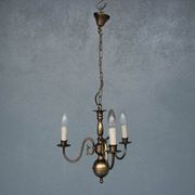 Lustre hollandais en bronze 3 branches
