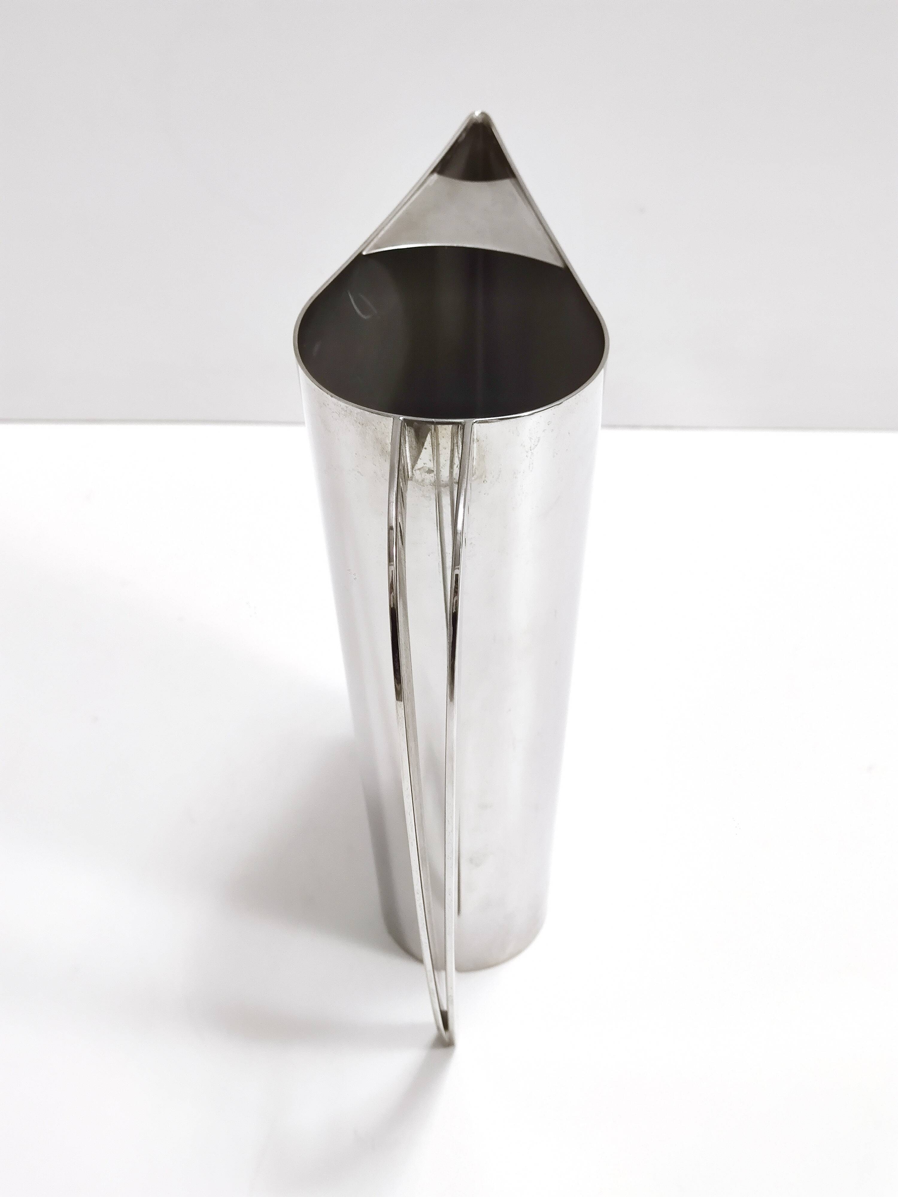 Silver Plated Brass Jug "Kanye"by Lino Sabattini, Italy, 1978 - 1981