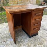 Vintage oak desk 4 drawers