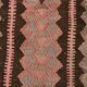 3x10 Pink & Brown Tribal Kilim Runner Rug, 88x313Cm