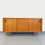 Vintage row in light oak wood from the 60s