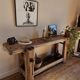 Old solid wood workbench